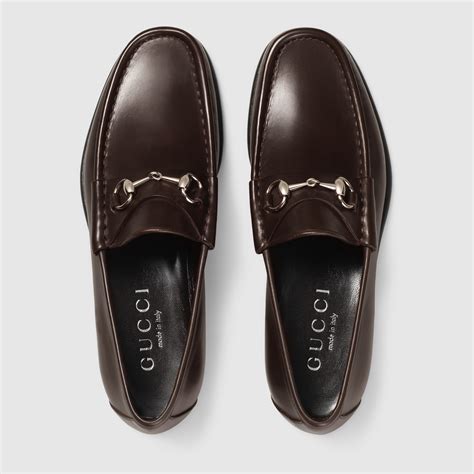 leather horsebit loafer gucci.